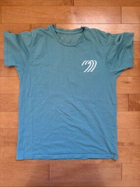 Mollusk Men's Teal Short Sleeve Graphic Crew Neck Tee